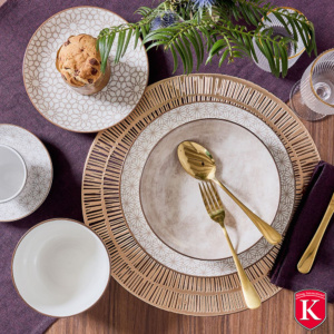 Porcelain Ria 18-Piece Dinner Set