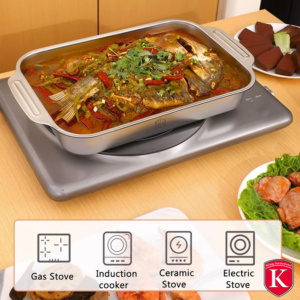 Stainless Steel Roasting Pan – 42 x 26 x 6 cm - 6,5 L